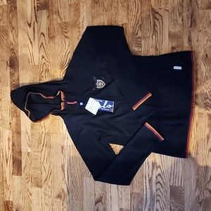 (XS) NWT Horsewear Polo All Season Thermo Fleece in Black/Sunflower